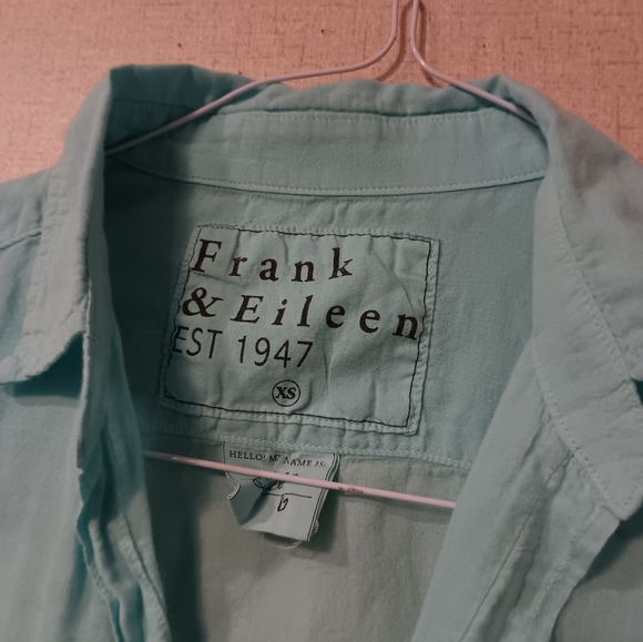 Frank & Eileen Men's Teal Casual Button-Down Shirt - Picture 2 of 4